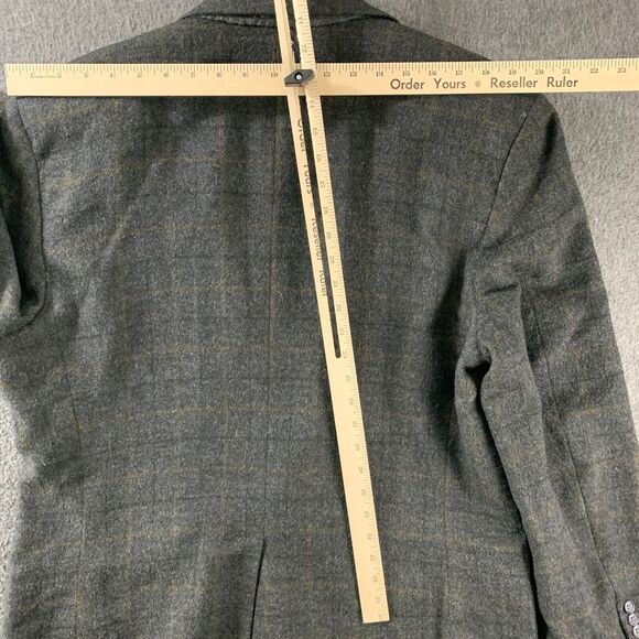 Brooks Brothers Blazer Jacket Mens 44 LG Camelhair Sport‎ Coat Window Pane - Picture 13 of 15